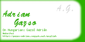 adrian gazso business card